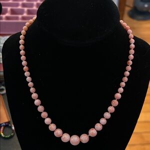 Vintage Genuine Coral Necklace with 14K Gold Clasp